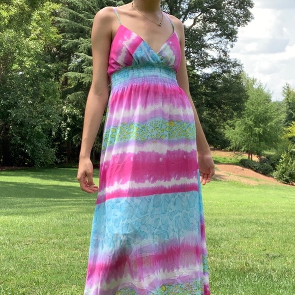 Candy colored rainbow dye dress 🍭🍬 - Picture 3 of 4